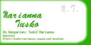 marianna tusko business card